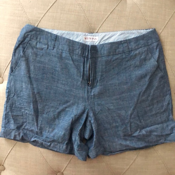 Chambray shorts - Picture 1 of 2